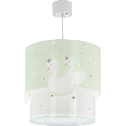 Dalber 61712H - Hanglamp voor Kinderen SWEET LOVE 1xE27/60W/230V groen