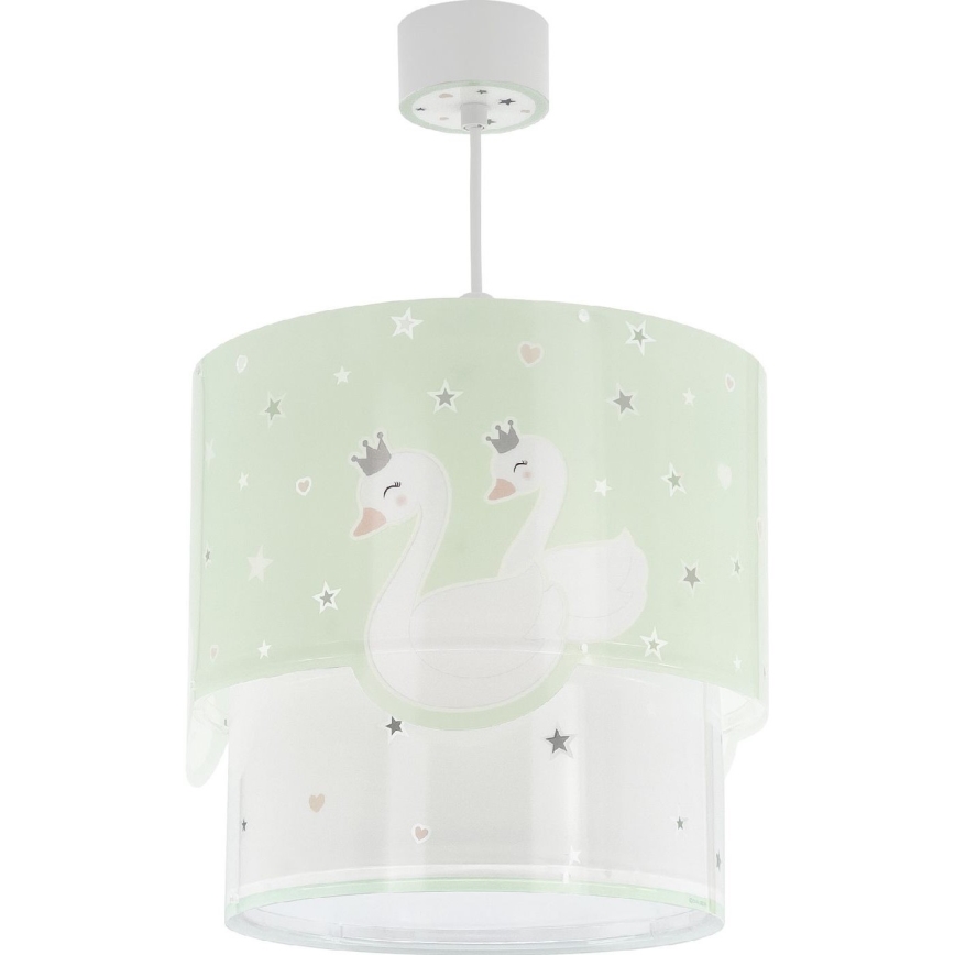 Dalber 61712H - Hanglamp voor Kinderen SWEET LOVE 1xE27/60W/230V groen