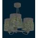 Dalber 61717H - Hanglamp voor Kinderen SWEET LOVE 3xE27/60W/230V groen