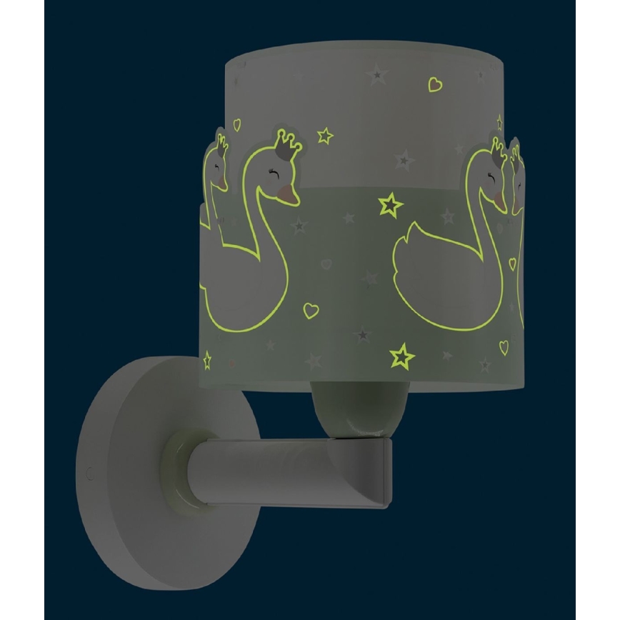 Dalber 61719H - Wand Lamp voor Kinderen SWEET LOVE 1xE27/60W/230V groen