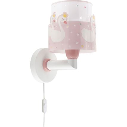 Dalber 61719S - Wand Lamp voor Kinderen SWEET LOVE 1xE27/60W/230V roze