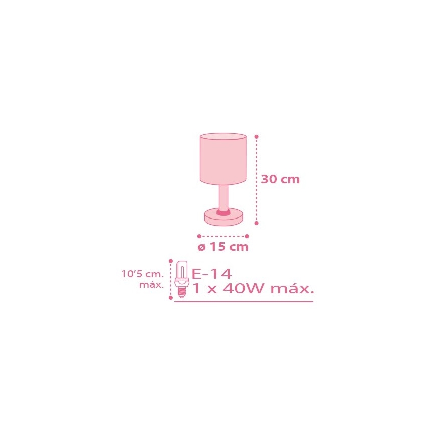 Dalber 62001S - Kinderkamer lamp COLORS 1xE14/40W/230V