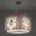 Dalber 63112S - Hanglamp voor Kinderen JUNGLE 1xE27/60W/230V roze