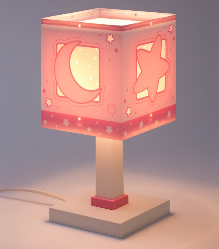 Dalber 63231NS - LED-kinderlampje MOONLIGHT 1xG4/4W/230V roze