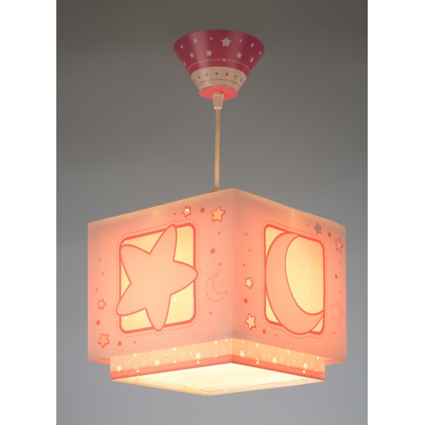 Dalber 63232S - Hanglamp voor kinderkamer MOON LIGHT 1x E27 / 60W