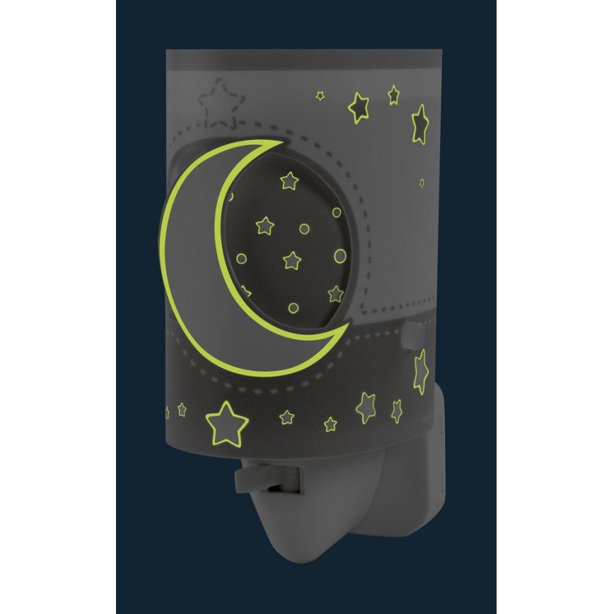 Dalber 63235LE - LED Stopcontact lampje MOON LIGHT 1xE14/0,3W/230V