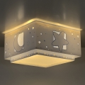 Dalber 63236T - Plafondlamp voor Kinderen MOONLIGHT 2xE27/60W/230V blauw