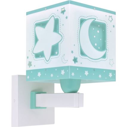 Dalber 63239H - Wandlamp voor kinderen MOONLIGHT 1xE27/15W/230V groen