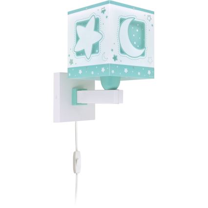 Dalber 63239H - Wandlamp voor kinderen MOONLIGHT 1xE27/15W/230V groen