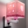 Dalber 63239S - Wandlamp voor kinderen MOONLIGHT 1xE27/15W/230V roze