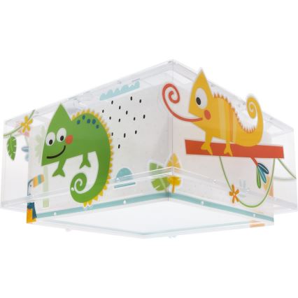 Dalber 63316 - Plafondlamp kinderkamer HAPPY JUNGLE 2xE27/15W/230V