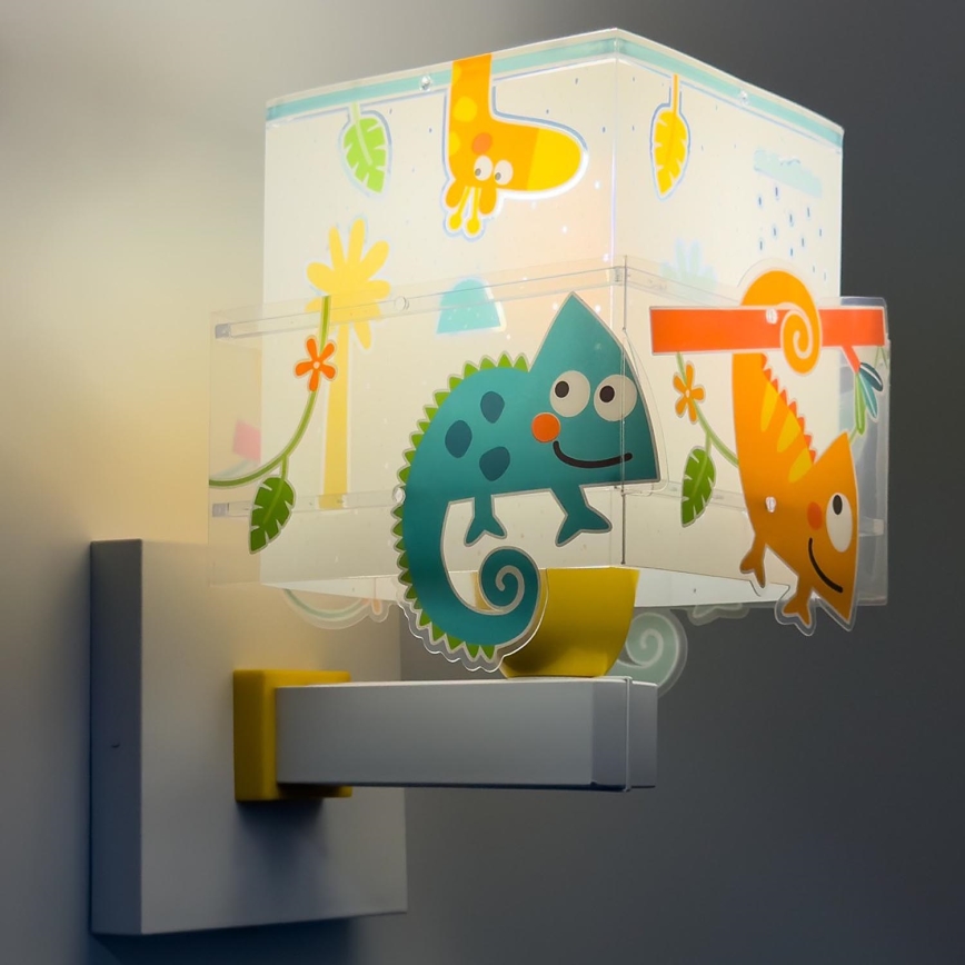 Dalber 63319 - Wandlamp voor kinderen HAPPY JUNGLE 1xE27/15W/230V