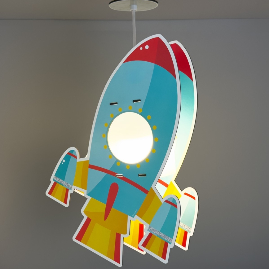 Dalber 63357 - Hanglamp voor kinderen ROCKET 1xE27/15W/230V