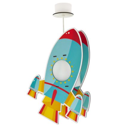 Dalber 63357 - Hanglamp voor kinderen ROCKET 1xE27/15W/230V