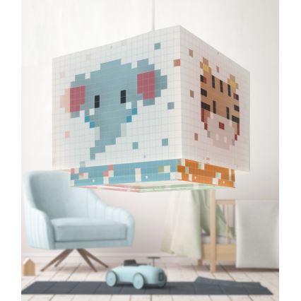 Dalber 63372 - Hanglamp voor kinderen LITTLE PIXEL 1xE27/15W/230V