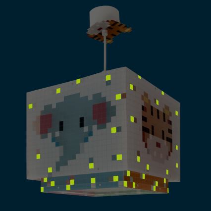 Dalber 63372 - Hanglamp voor kinderen LITTLE PIXEL 1xE27/15W/230V