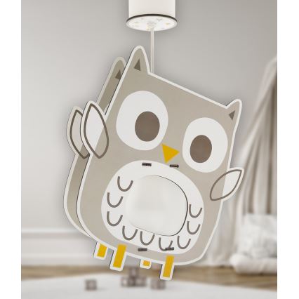 Dalber 63397 - Hanglamp voor kinderen OWL 1xE27/15W/230V