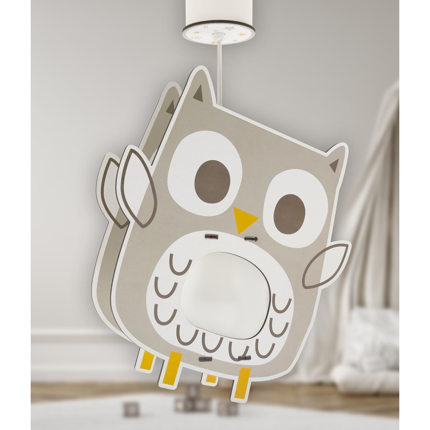 Dalber 63397 - Hanglamp voor kinderen OWL 1xE27/15W/230V