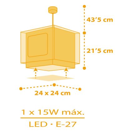 Dalber 63402 - Hanglamp voor kinderen MY FARM 1xE27/15W/230V