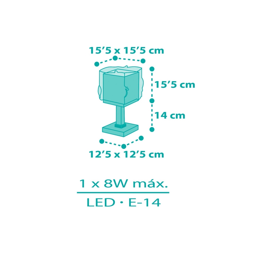 Dalber 63441N - LED-kinderlamp MERMAIDS 1xG4/4W/230V in levendige kleuren