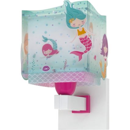 Dalber 63449 - Wandlamp voor kinderen MERMAIDS 1xE27/60W/230V