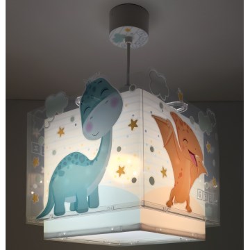 Dalber 63452 - Kinderlamp BABY DINOS 1xE27/15W/230V in vrolijke kleuren