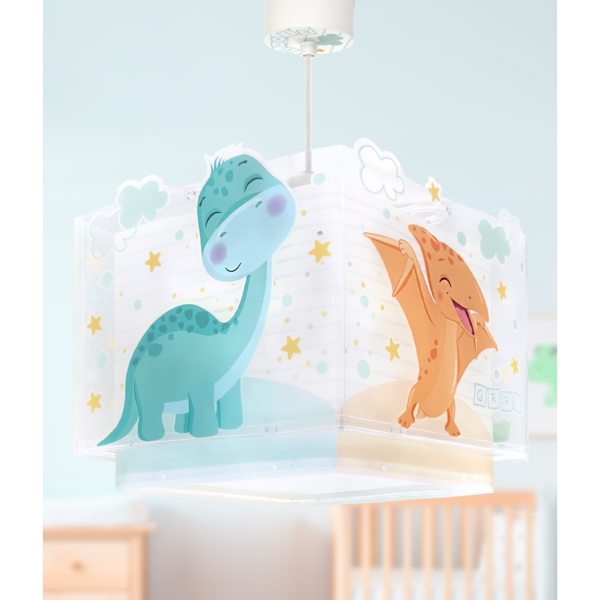 Dalber 63452 - Kinderlamp BABY DINOS 1xE27/15W/230V in vrolijke kleuren