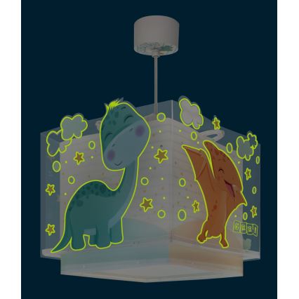 Dalber 63452 - Kinderlamp BABY DINOS 1xE27/15W/230V in vrolijke kleuren