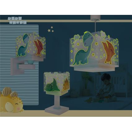 Dalber 63459 - Kinderwandlamp BABY DINOS 1xE27/15W/230V veelkleurig