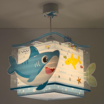 Dalber 63472 - Hanglamp voor kinderen BABY SHARK 1xE27/60W/230V