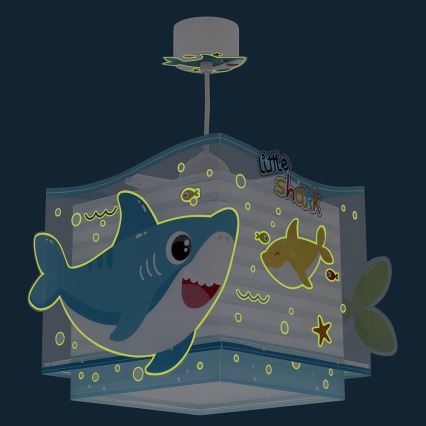 Dalber 63472 - Hanglamp voor kinderen BABY SHARK 1xE27/60W/230V