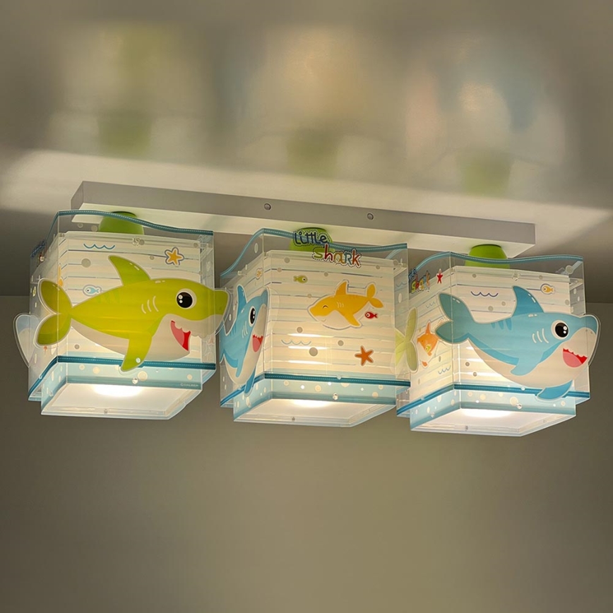 professioneel Oorzaak Perforatie Dalber 63473 - Plafondlamp voor Kinderen BABY SHARK 3xE27/60W/230V |  Lampenmanie