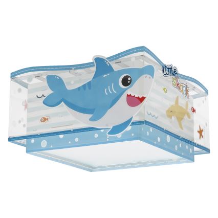 Dalber 63476 - Plafondlamp voor Kinderen BABY SHARK 2xE27/60W/230V