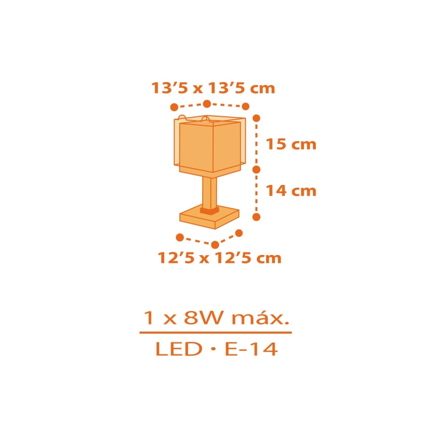 Dalber 64561N - LED-kinderlamp LITTLE TIGGER 1xG4/4W/230V oranje