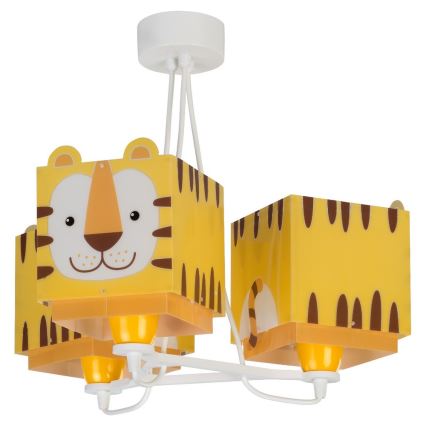 Dalber 64567 - Kinderhanglamp LITTLE TIGER 3xE27/60W/230V