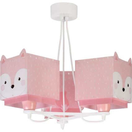 Dalber 64587 - Hanglamp kinderkamer LITTLE FOX 3xE27/60W/230V