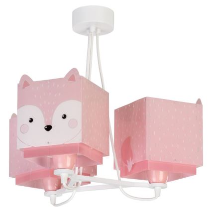 Dalber 64587 - Hanglamp kinderkamer LITTLE FOX 3xE27/60W/230V