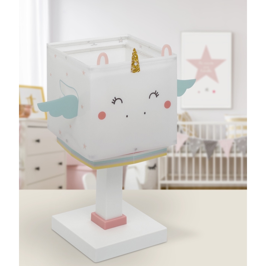 Dalber 64591 - Kleine kinderlamp LITTLE UNICORN 1xE14/8W/230V