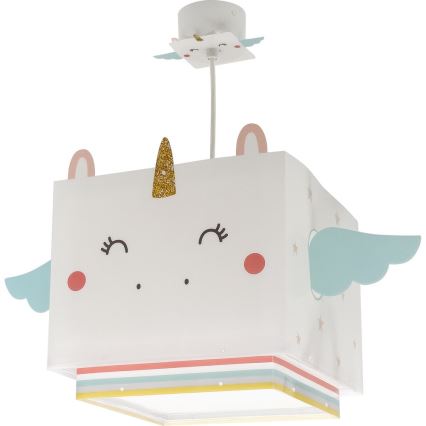 Dalber 64592 - Hanglamp voor kinderen LITTLE UNICORN 1xE27/15W/230V