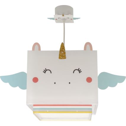 Dalber 64592 - Hanglamp voor kinderen LITTLE UNICORN 1xE27/15W/230V