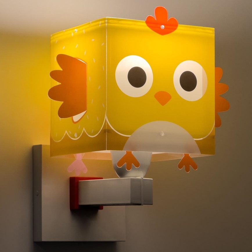 Dalber 64649 - Wandlamp voor kinderen LITTLE CHICKEN 1xE27/15W/230V