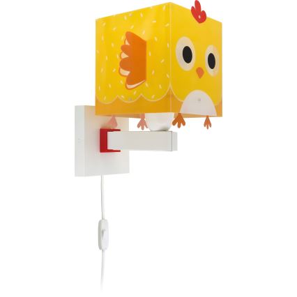 Dalber 64649 - Wandlamp voor kinderen LITTLE CHICKEN 1xE27/15W/230V