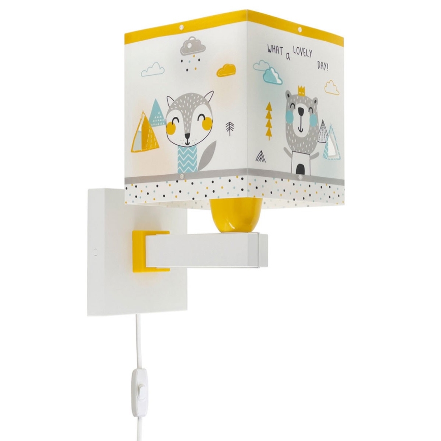 Dalber 73249 - Wand Lamp voor Kinderen HELLO LITTLE 1xE27/60W/230V