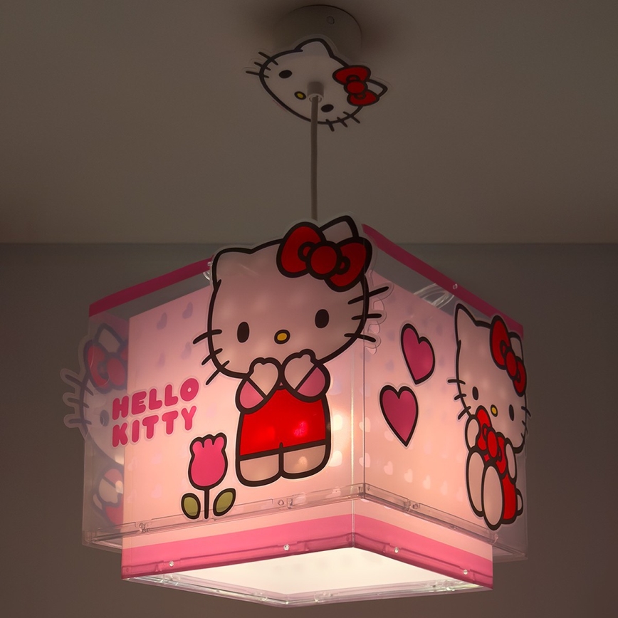 Dalber 73262 - Kinderlamp HELLO KITTY 1xE27/15W/230V roze