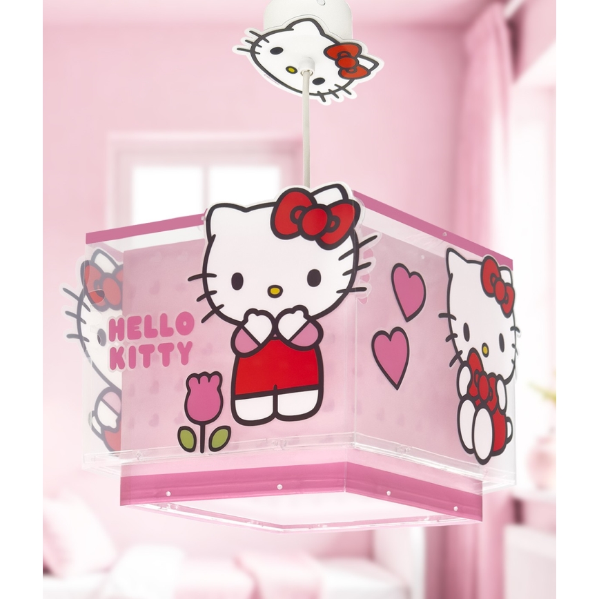 Dalber 73262 - Kinderlamp HELLO KITTY 1xE27/15W/230V roze