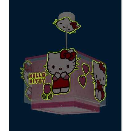Dalber 73262 - Kinderlamp HELLO KITTY 1xE27/15W/230V roze