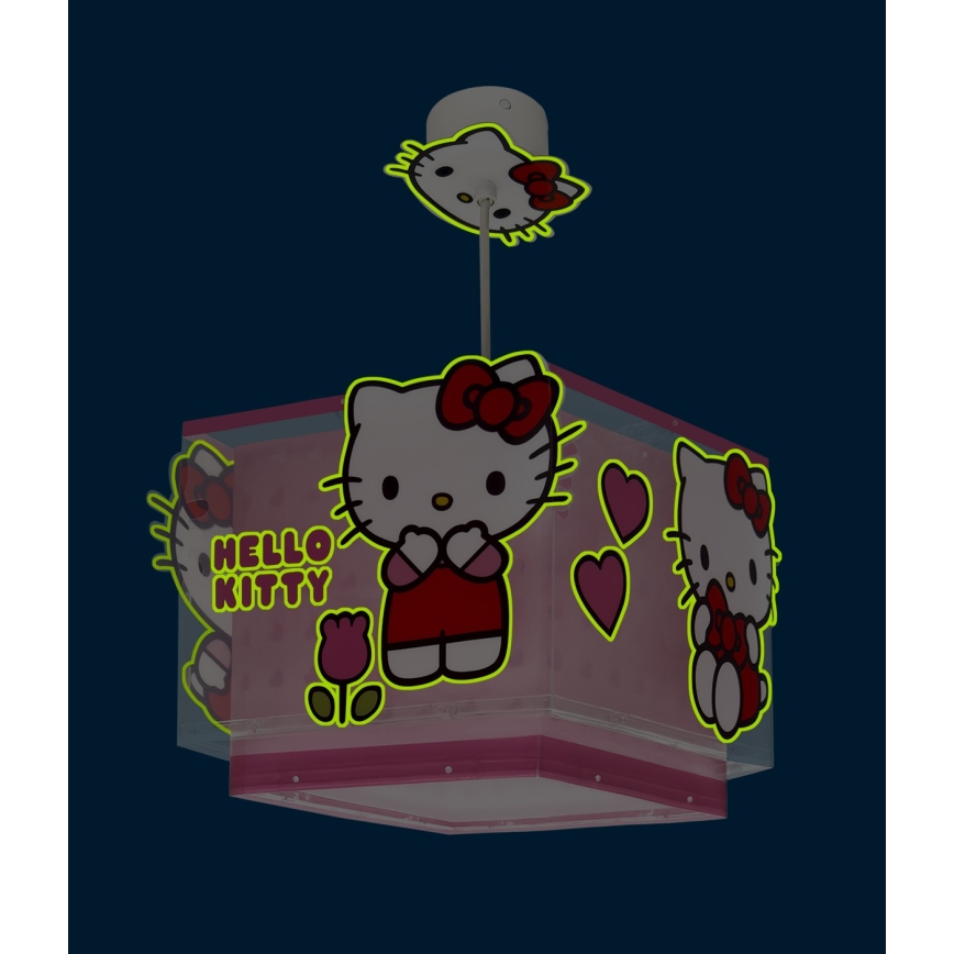 Dalber 73262 - Kinderlamp HELLO KITTY 1xE27/15W/230V roze