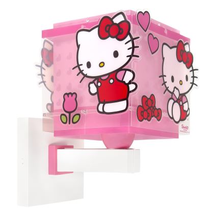 Dalber 73269 - Kinderwandlamp HELLO KITTY 1xE27/15W/230V roze