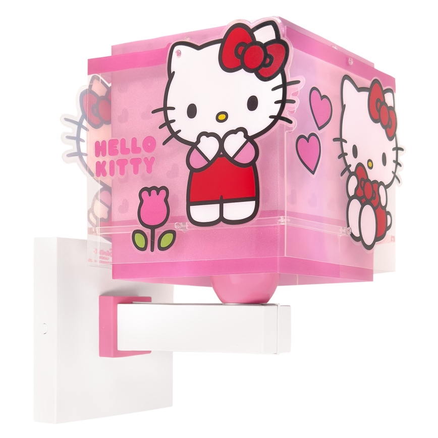 Dalber 73269 - Kinderwandlamp HELLO KITTY 1xE27/15W/230V roze