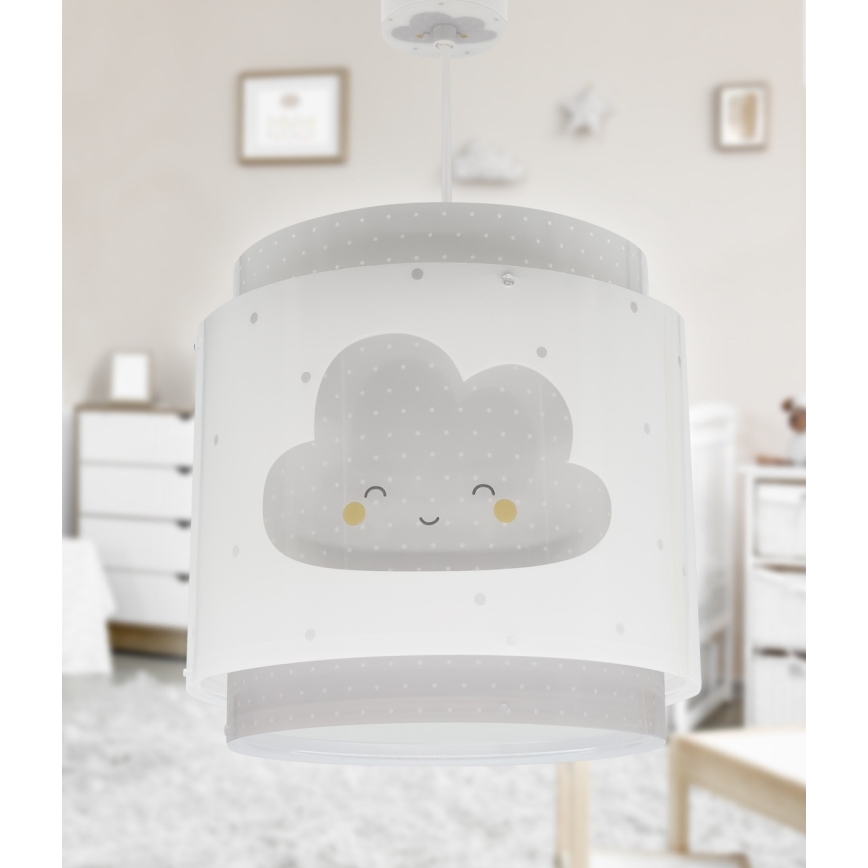 Dalber 76012E - Hanglamp voor kinderen BABY DREAMS 1xE27/15W/230V grijs